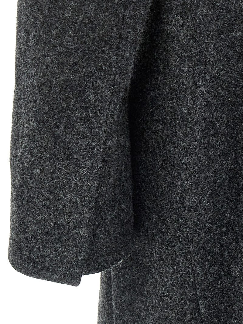 Prada Gray Virgin Wool Coat