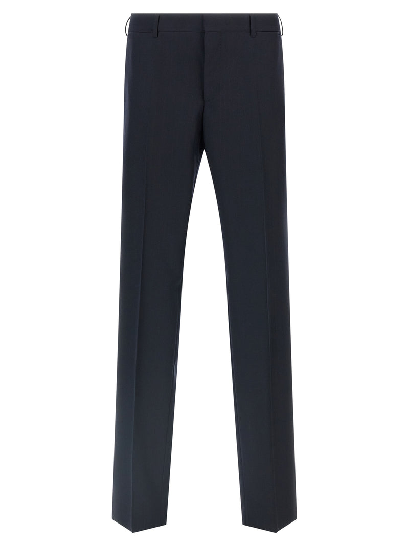 Prada Blue Virgin Wool Two-Piece Suit