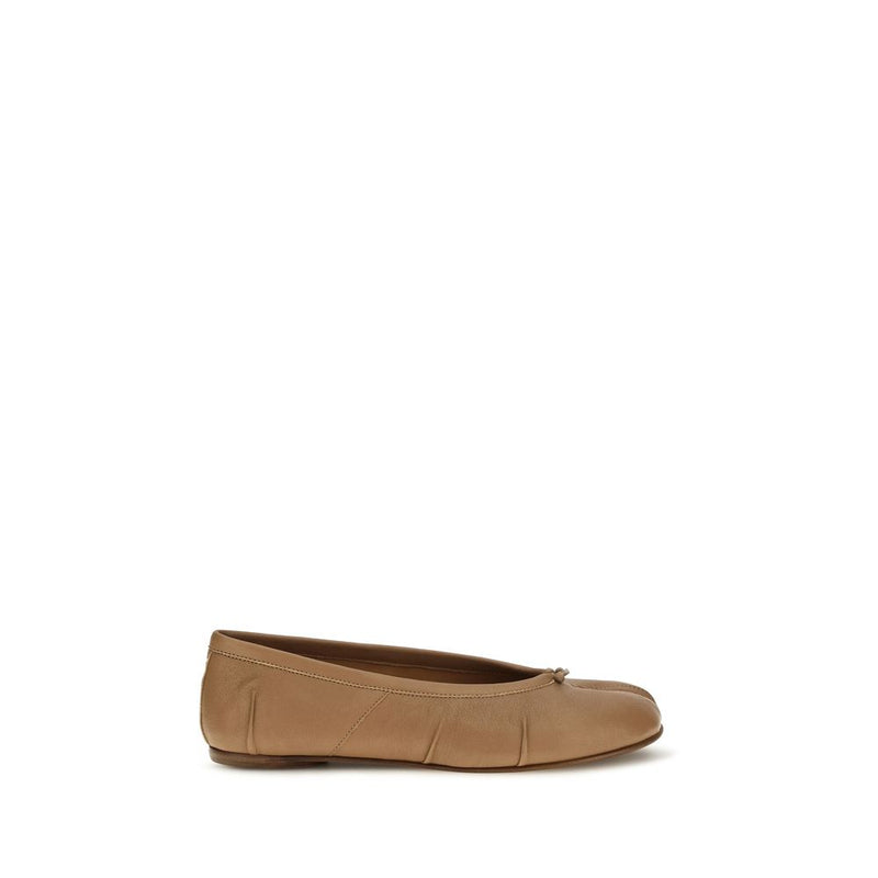 Maison Margiela Beige Lamb Ovis Aries Ballet Flats | Beige