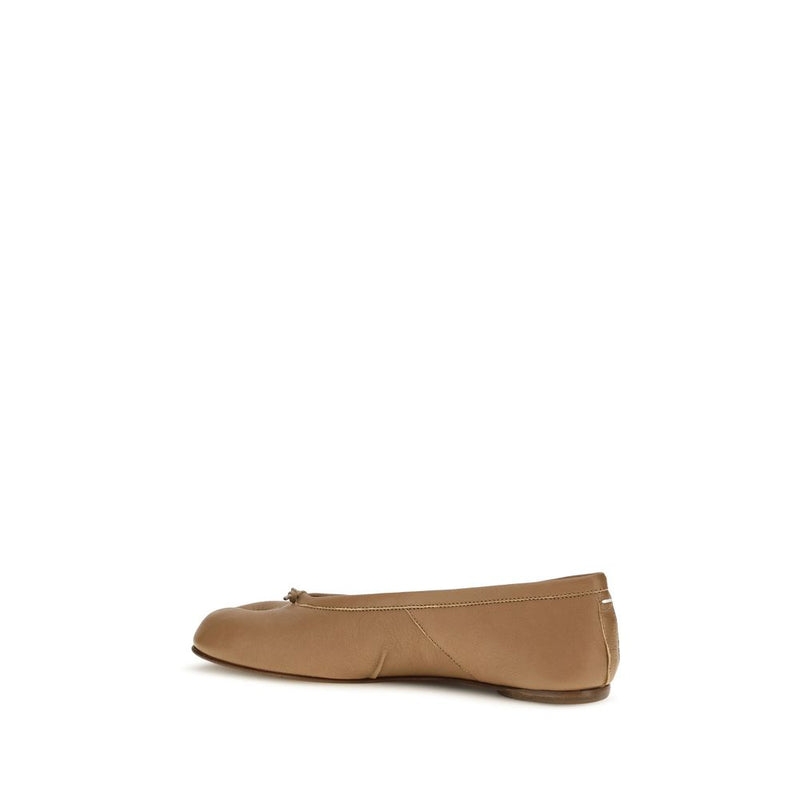 Maison Margiela Beige Lamb Ovis Aries Ballet Flats | Beige