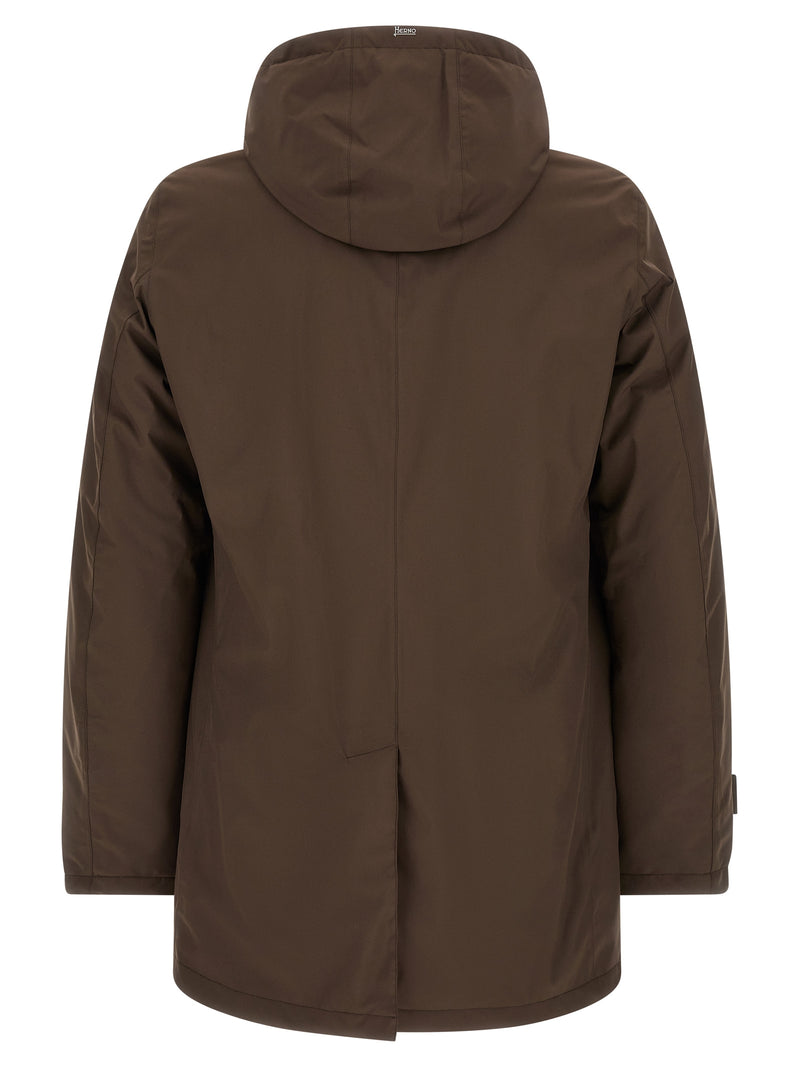 Herno Brown Polyester Parka
