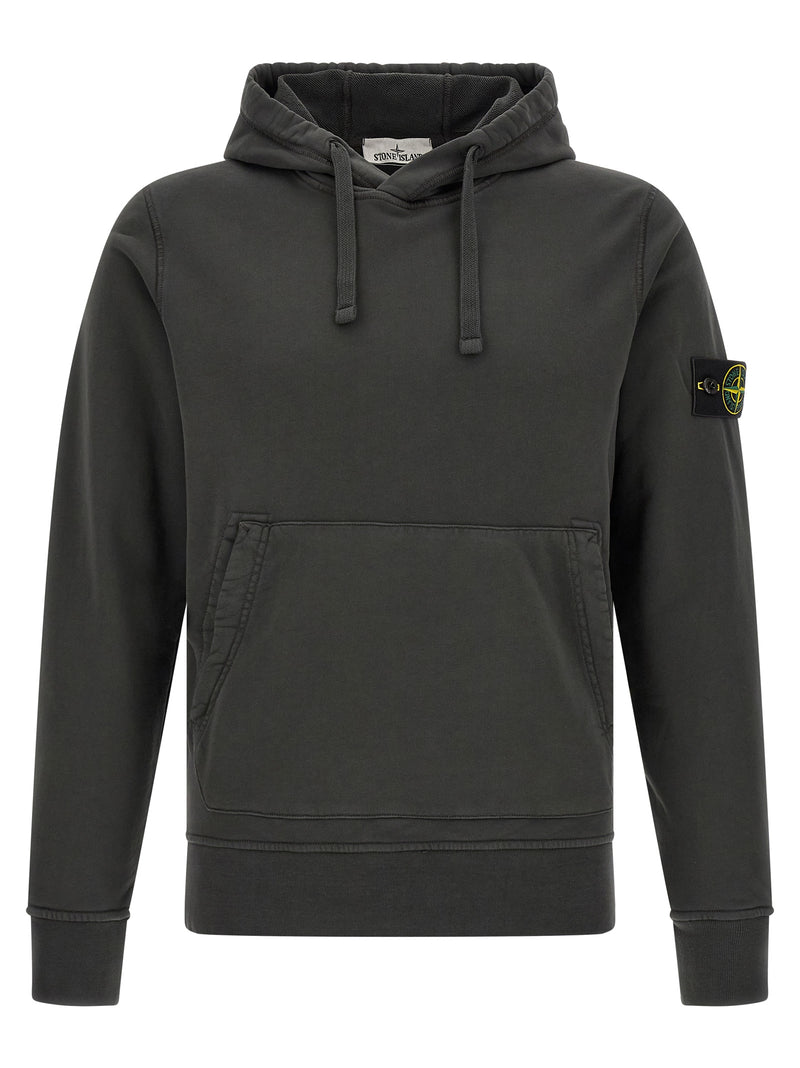 Stone Island Gray Cotton Sweatshirt