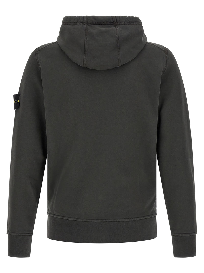 Stone Island Gray Cotton Sweatshirt