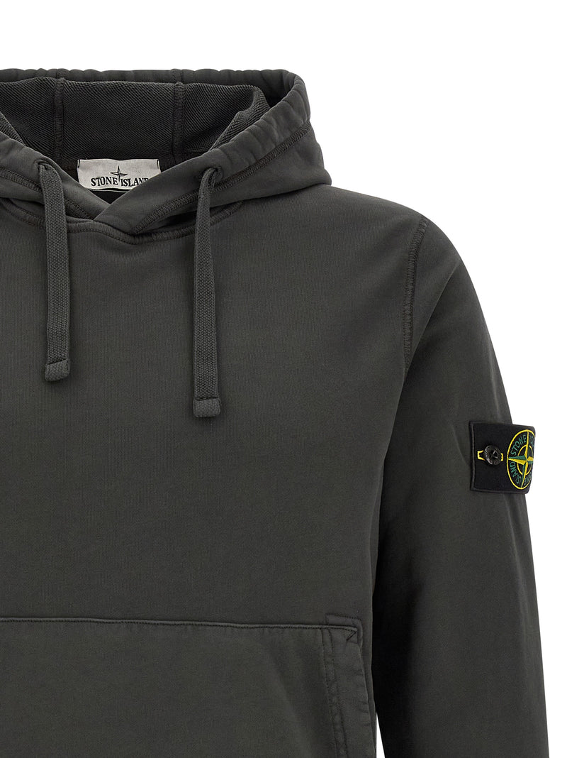 Stone Island Gray Cotton Sweatshirt