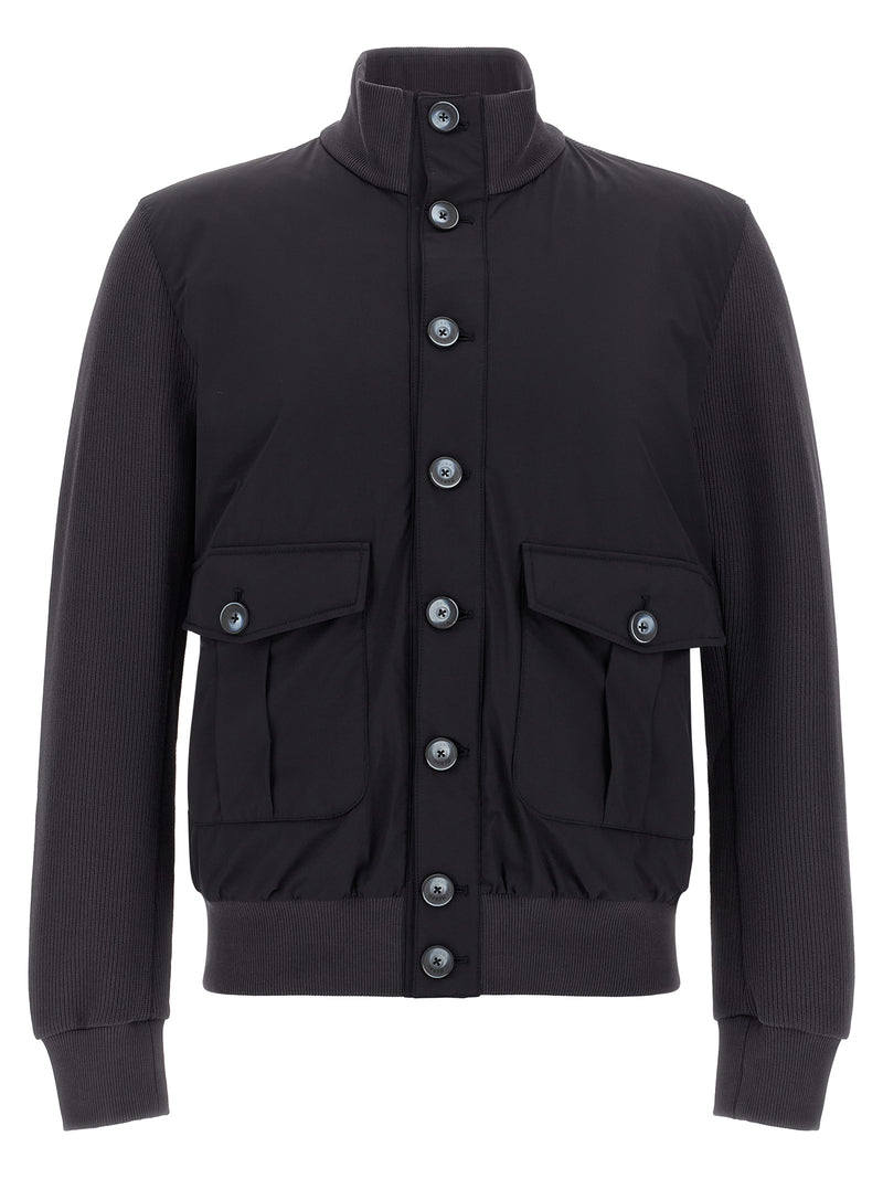 Herno Blue Cotton Jacket