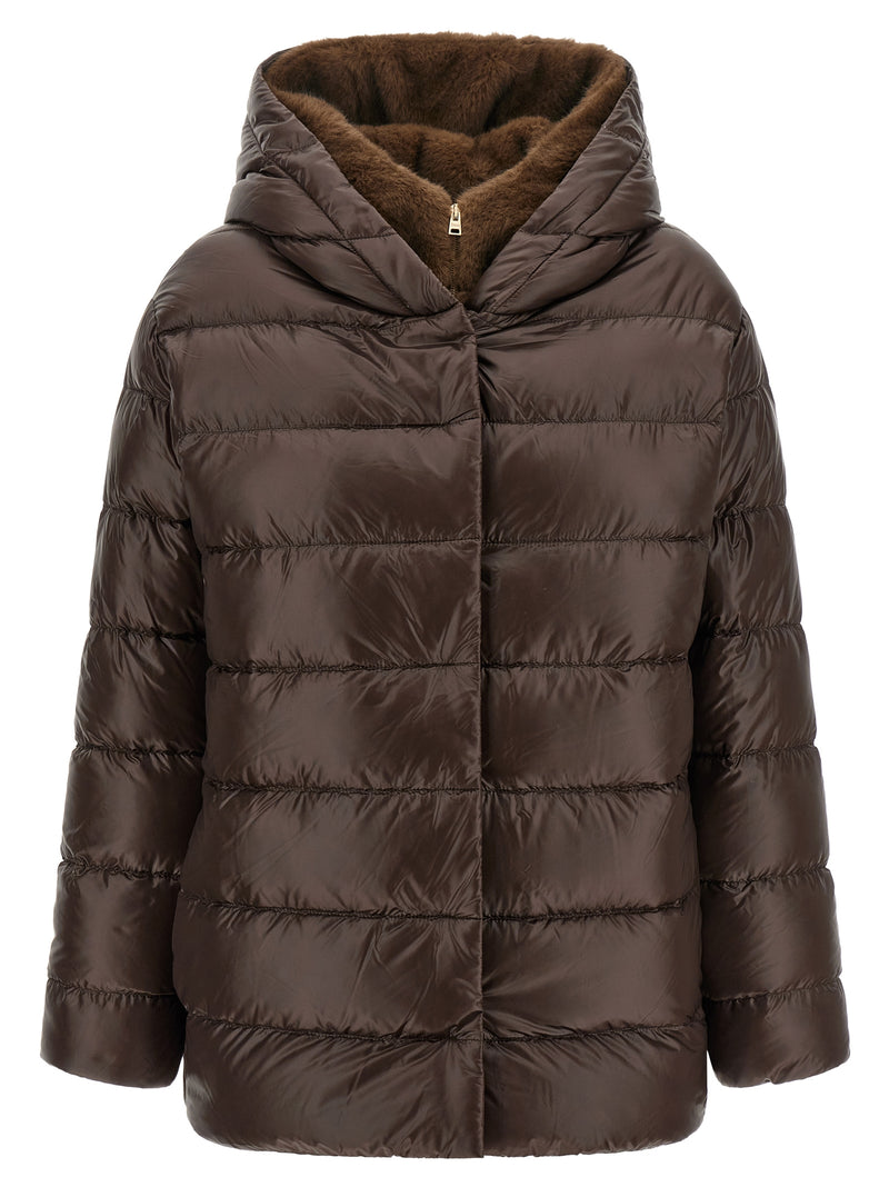 Herno Brown Polyamide Full-Length Jacket