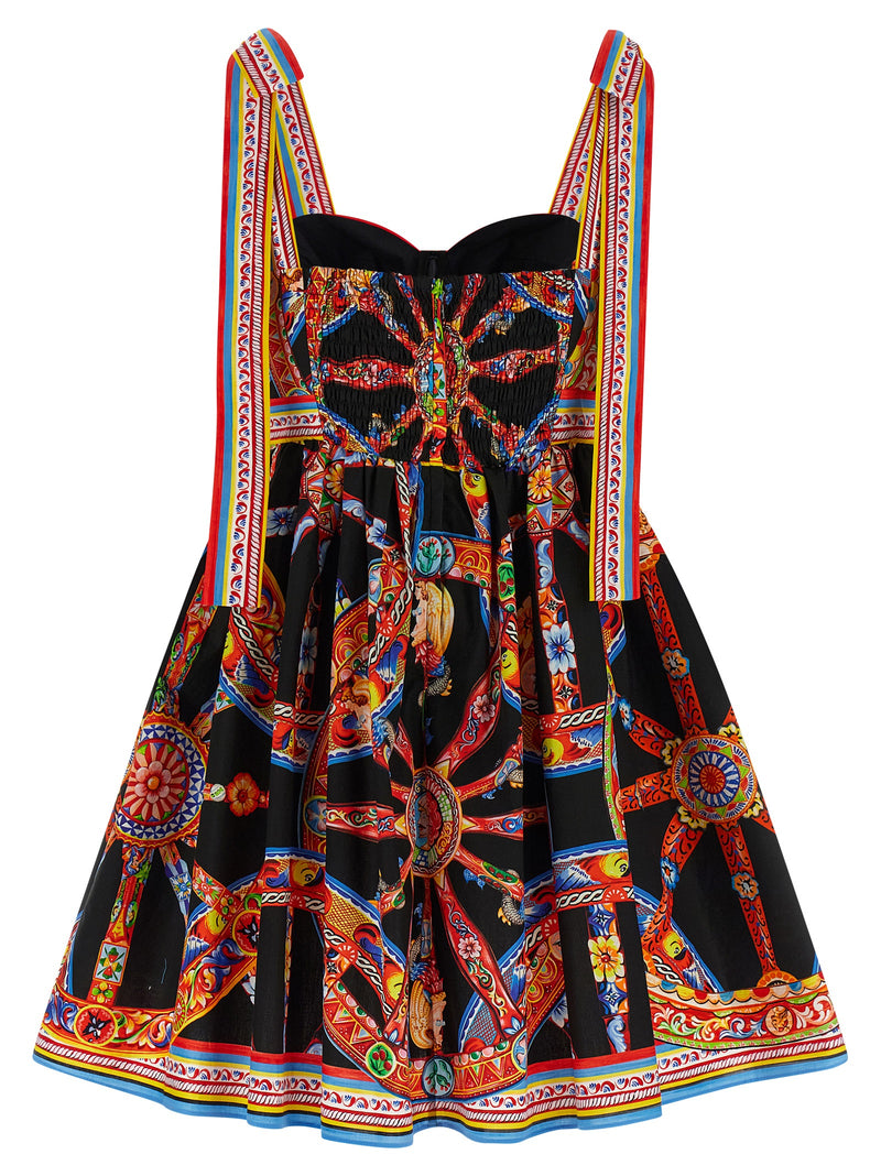 Dolce & Gabbana Multicolor Cotton Short Dress