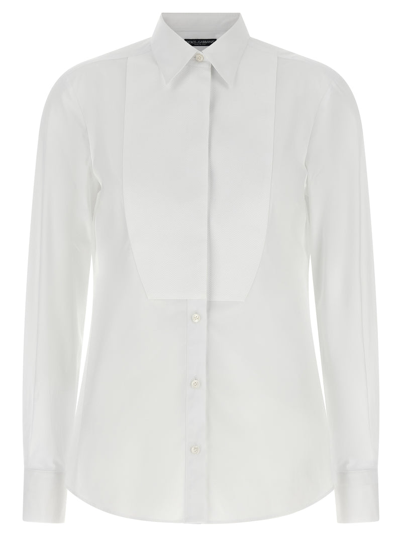 Dolce & Gabbana White Cotton Blouse