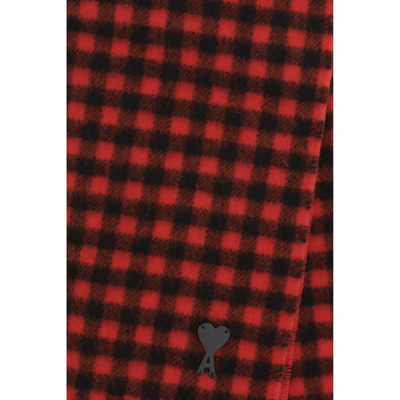 Ami Paris Multicolor Wool Oves Aries Scarf