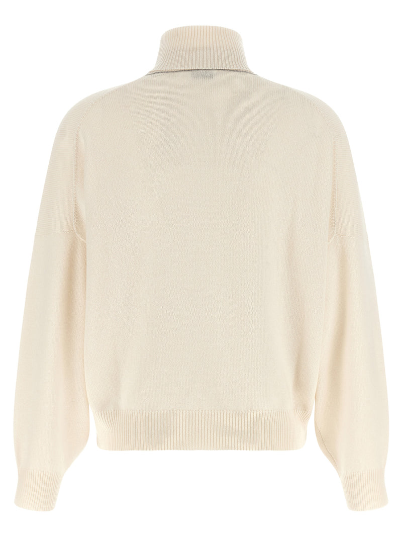 Brunello Cucinelli White Cashmere Cardigan
