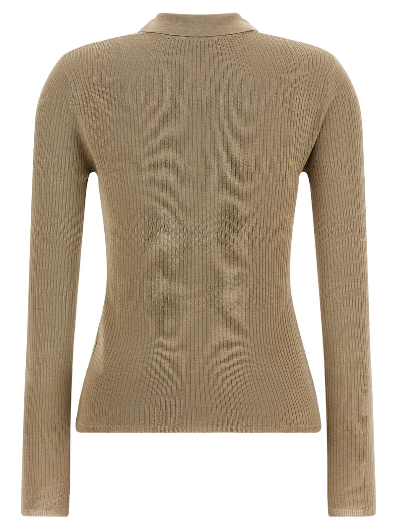 Max Mara Beige Silk Cardigan