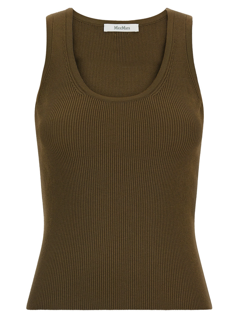Max Mara Bicolor Viscose Sleeveles T-Shirt