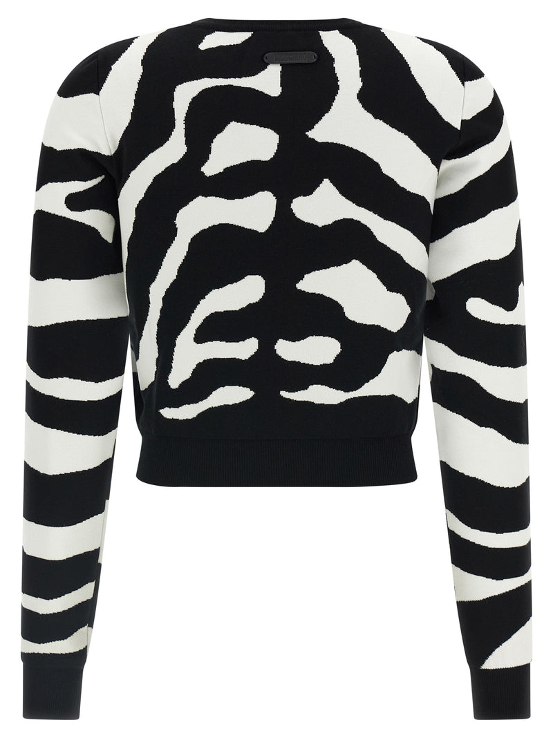 Moschino Black Viscose Cardigan