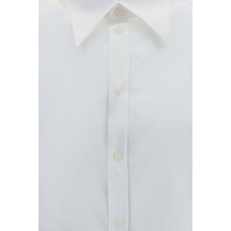 Dolce & Gabbana White Cotton Dress Shirt