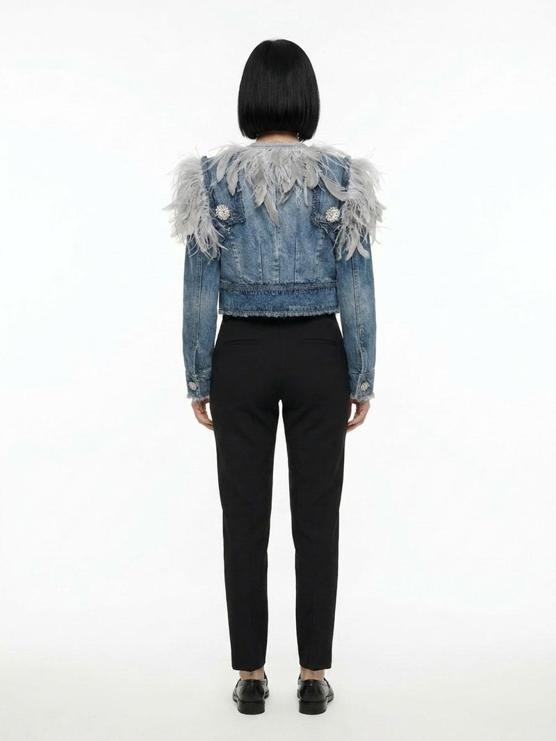Dolce & Gabbana Bicolor Cotton Denim Jacket