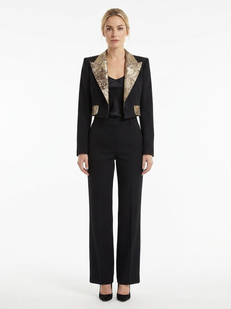 Dolce & Gabbana Black Elastane Jacket
