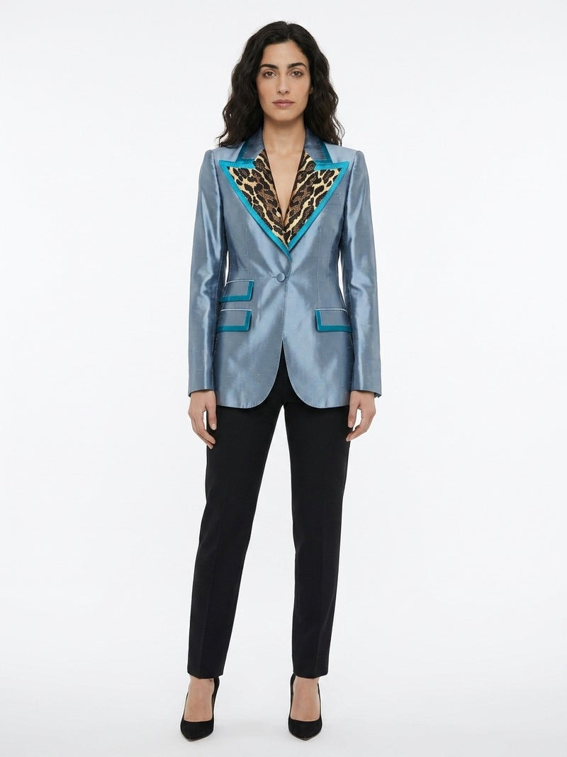 Dolce & Gabbana Blue Polyamide Jacket