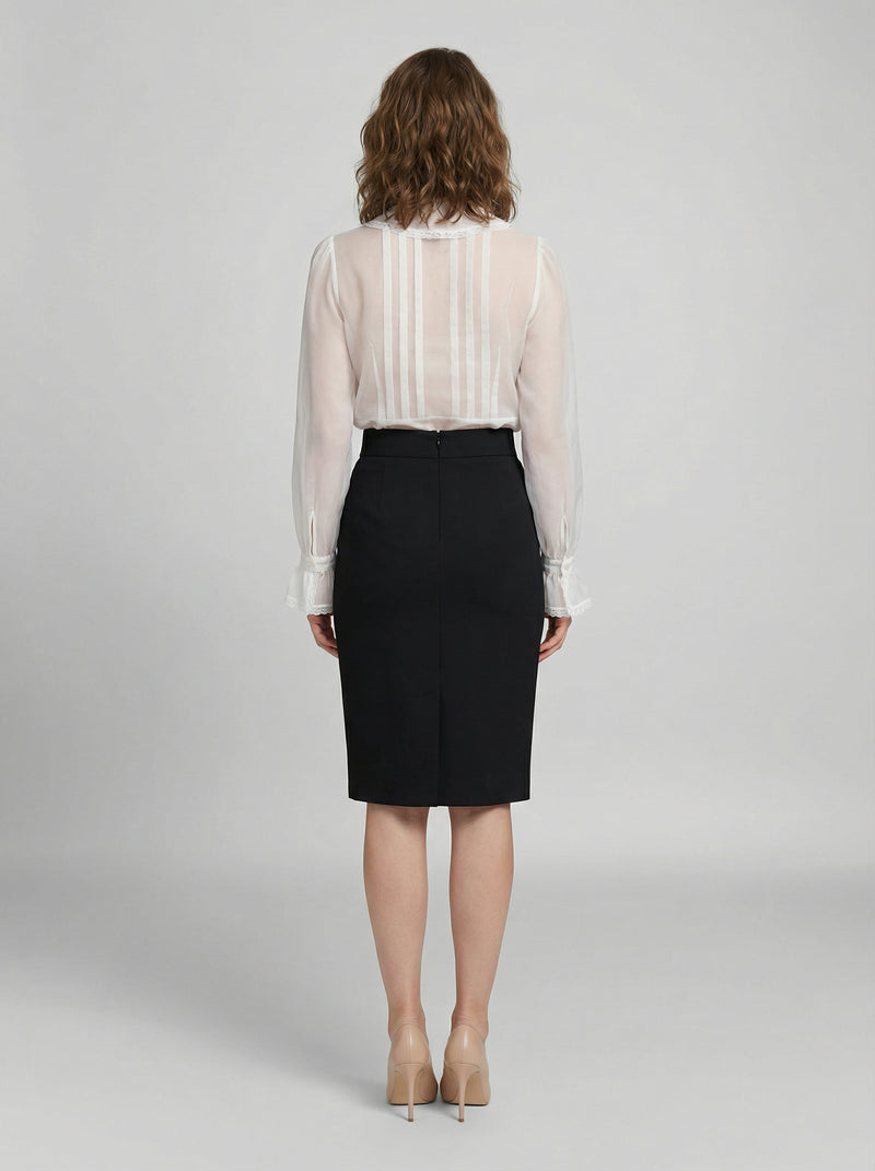 Dolce & Gabbana White Polyamide Blouse