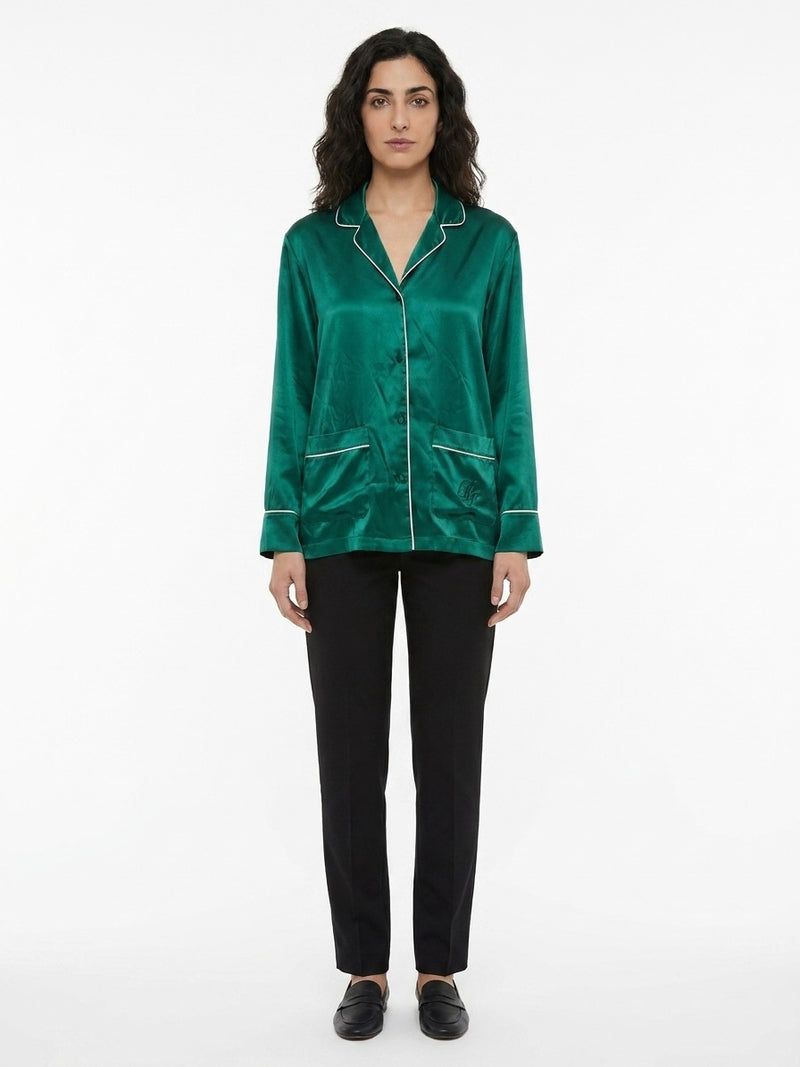 Dolce & Gabbana Bicolor Silk Blouse