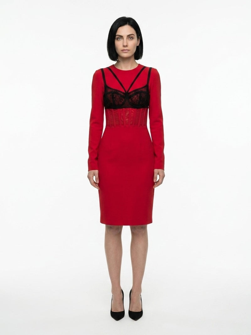 Dolce & Gabbana Red Elastane Cocktail Dress