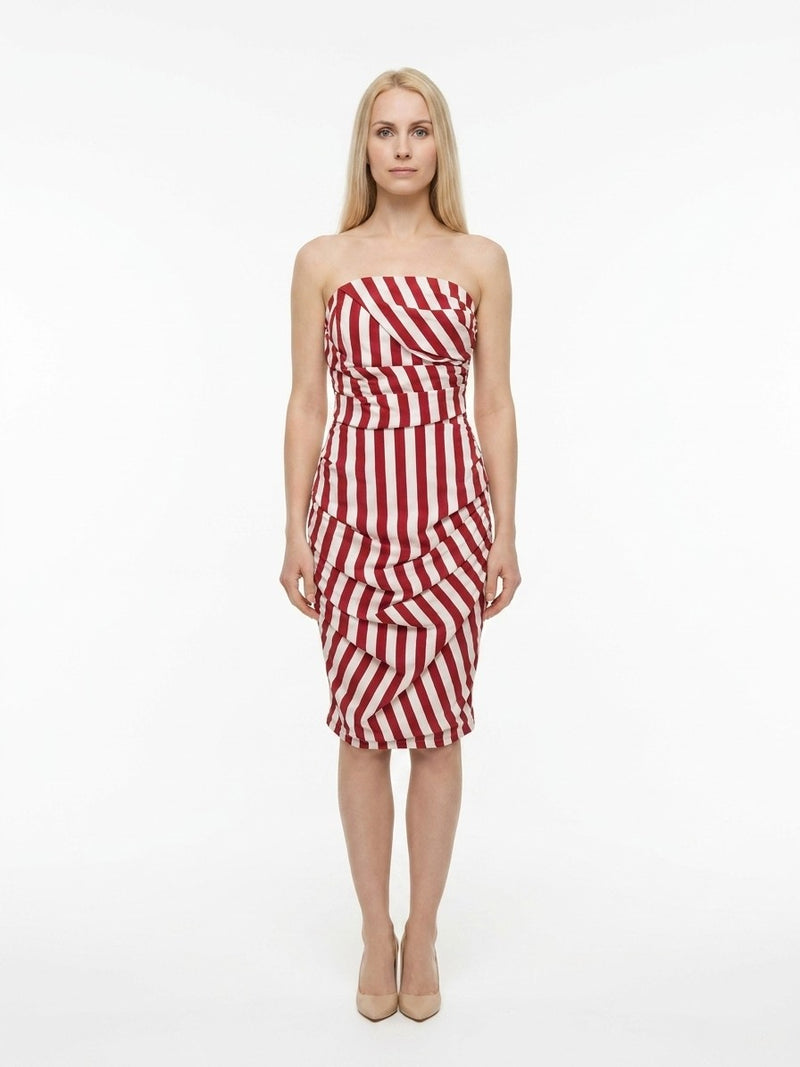 Dolce & Gabbana Red Elastane Casual Dress
