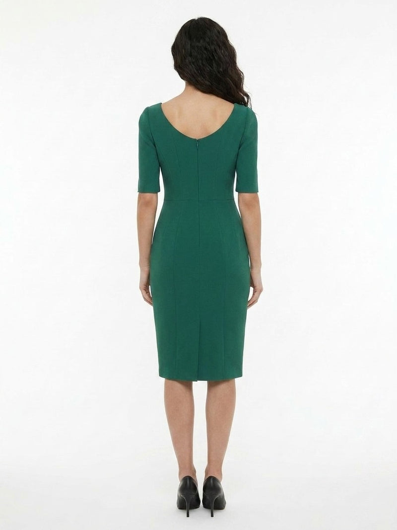 Dolce & Gabbana Green Acetate Casual Dress