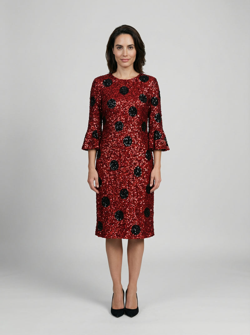Dolce & Gabbana Red Cotton Cocktail Dress