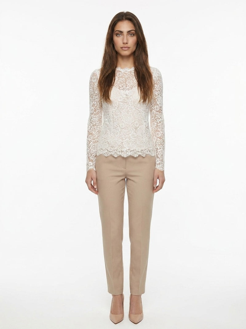 Dolce & Gabbana Cream Cotton T-Shirt