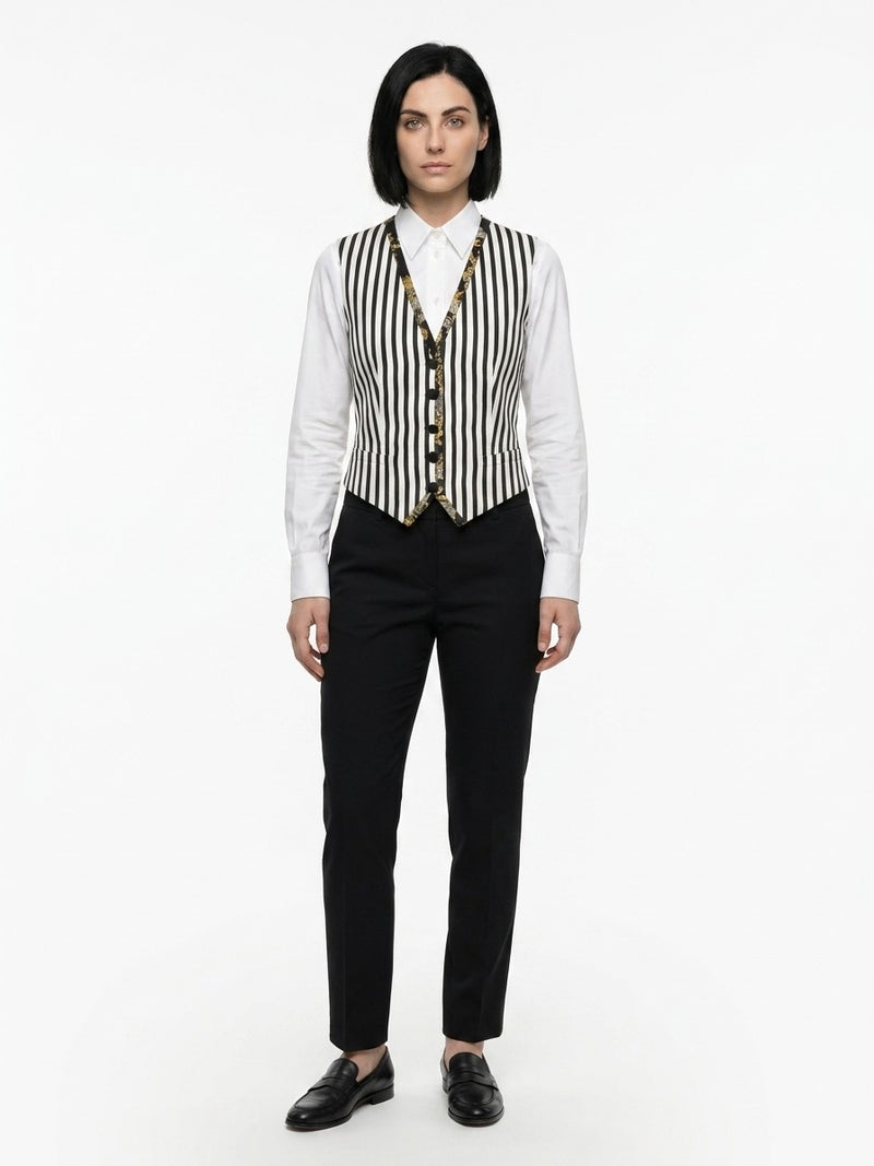 Dolce & Gabbana Multicolor Cotton Waistcoat