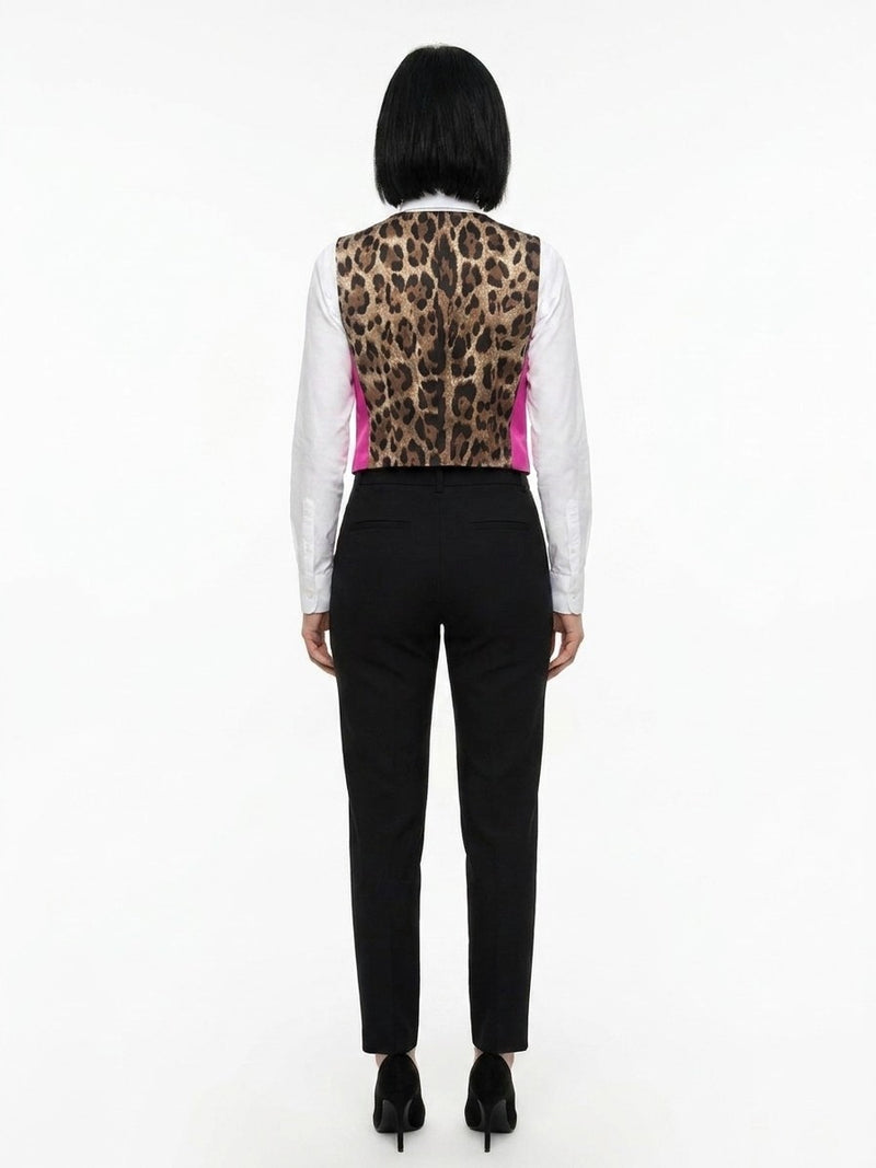 Dolce & Gabbana Pink Polyamide Waistcoat