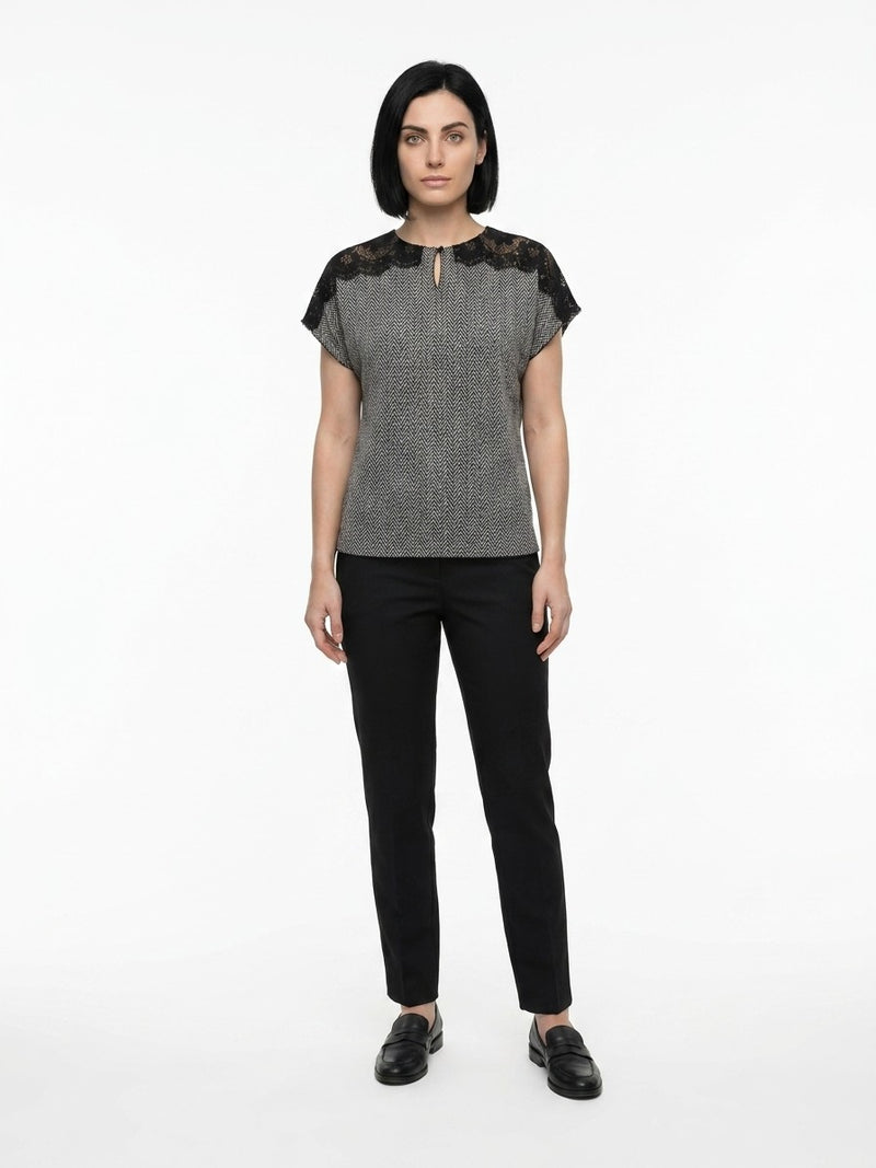 Dolce & Gabbana Gray Polyamide T-Shirt