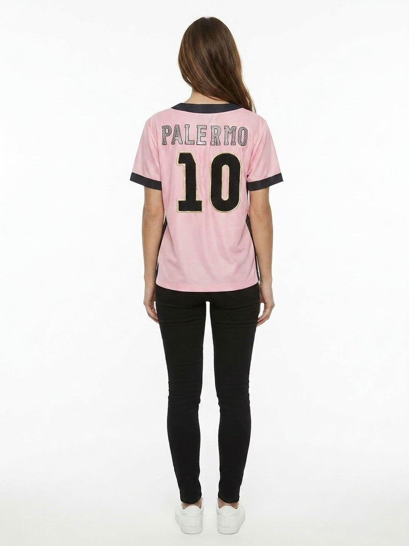 Dolce & Gabbana Pink Silk T-Shirt