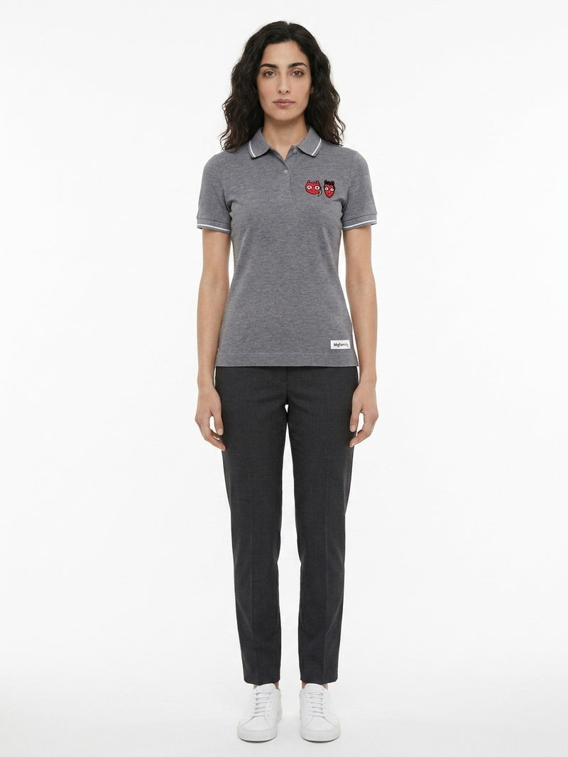 Dolce & Gabbana Gray Cotton Polo Shirt