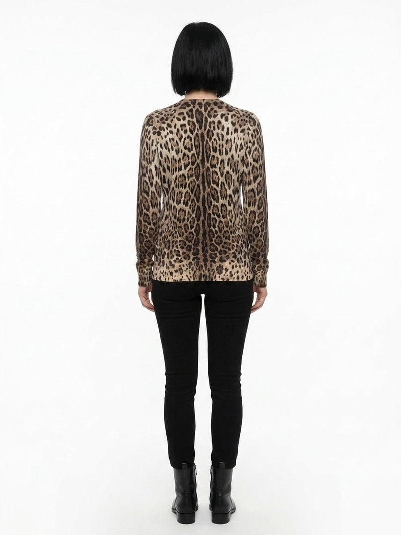 Dolce & Gabbana Brown Virgin Wool Sweatshirt