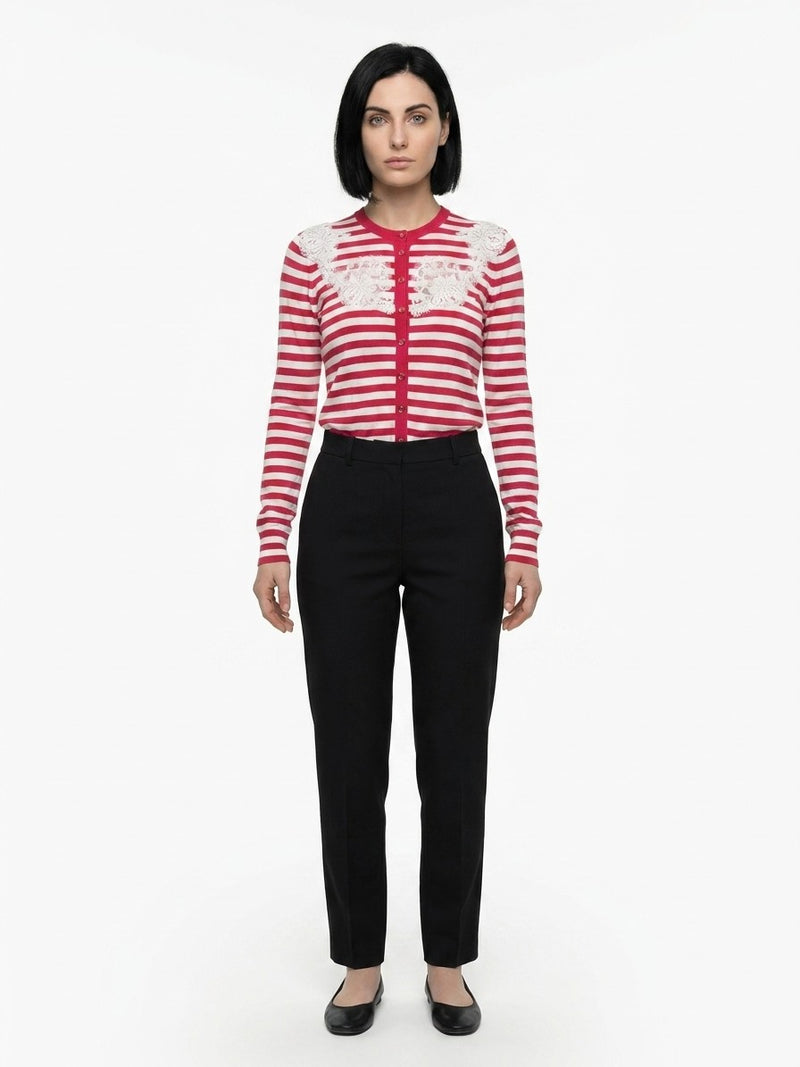 Dolce & Gabbana Bicolor Silk Cardigan