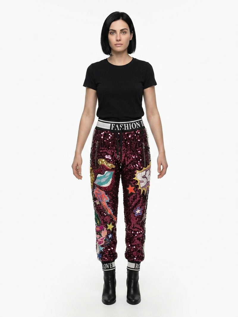 Dolce & Gabbana Multicolor Polyester Casual Pants
