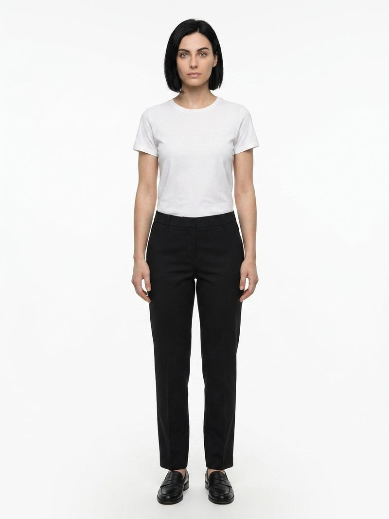 Dolce & Gabbana Black Cotton Casual Pants