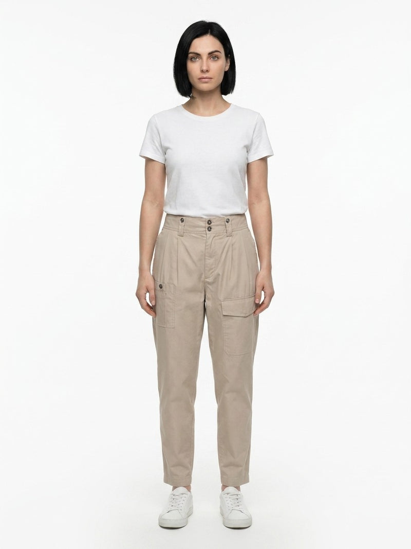 Dolce & Gabbana Beige Cotton Cargo Pants