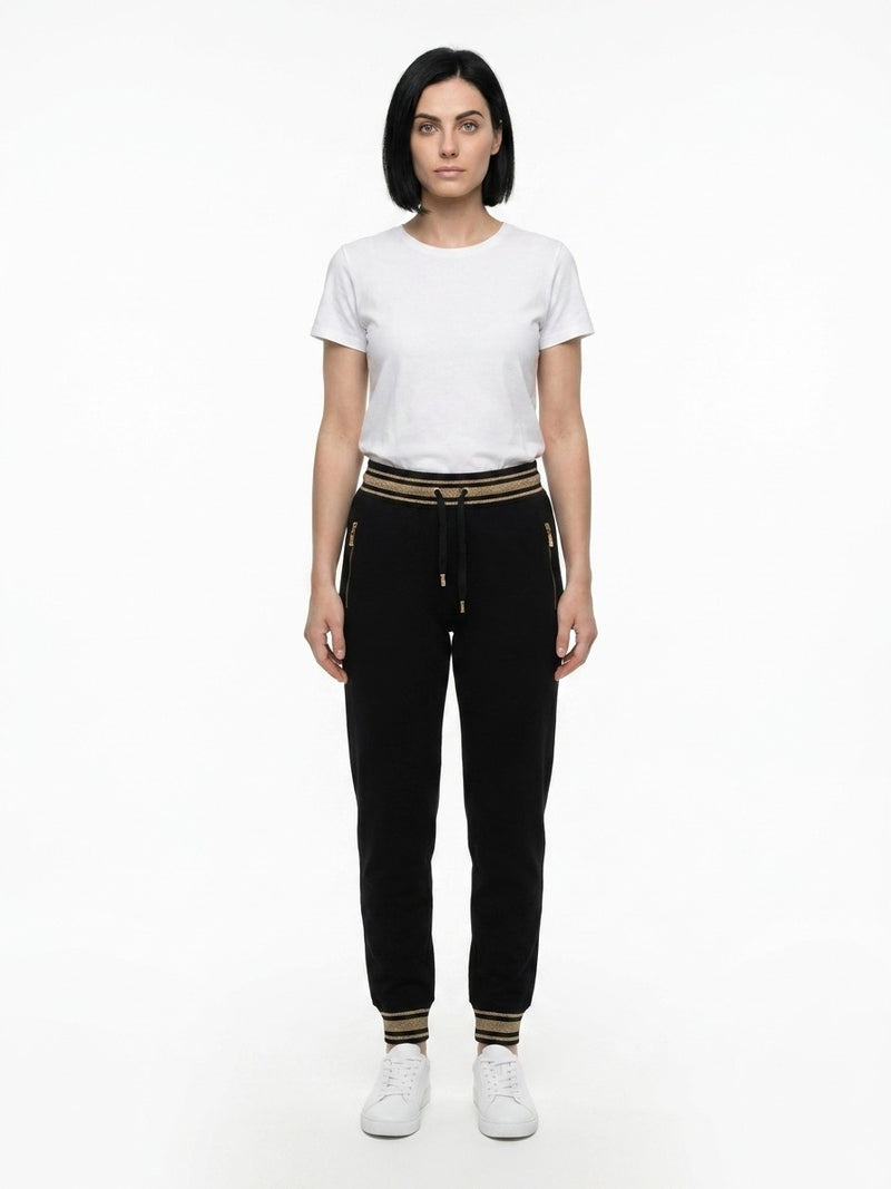 Dolce & Gabbana Black Cotton Athletic Pants