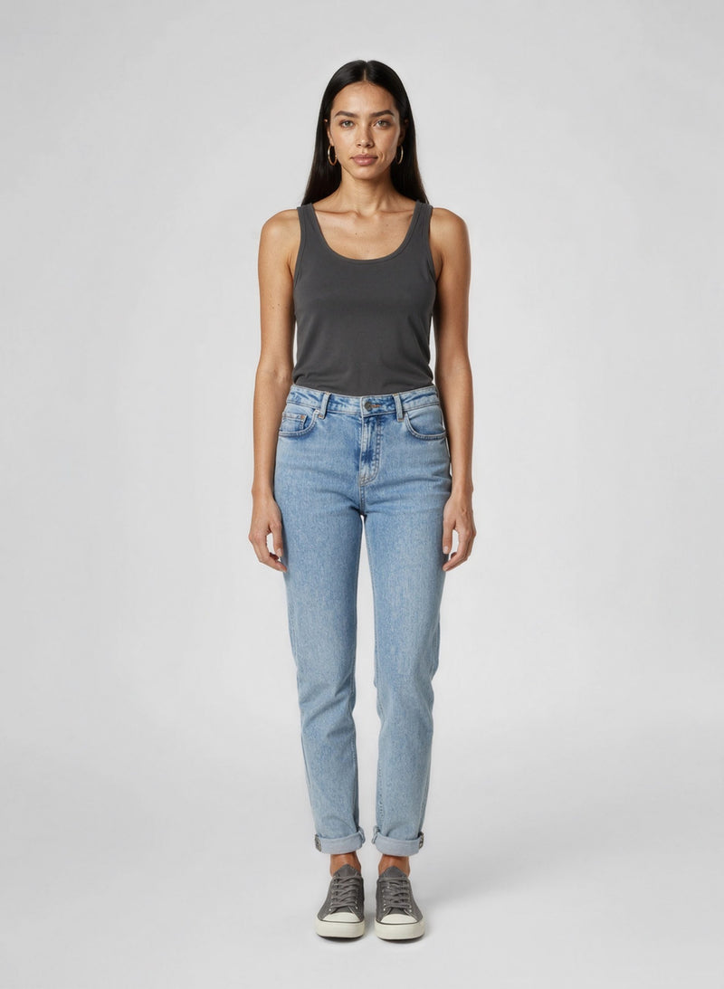 Dolce & Gabbana Blue Cotton Straight-Leg Jeans