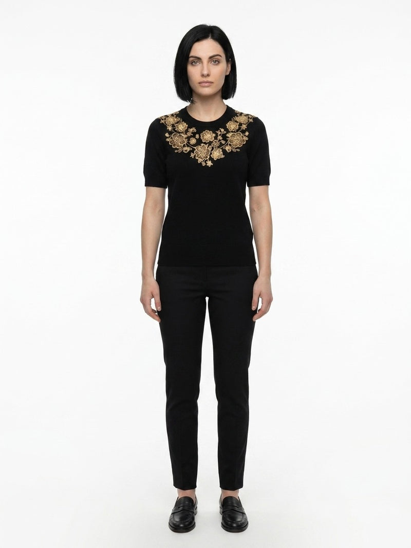 Dolce & Gabbana Black Cashmere Sweatshirt
