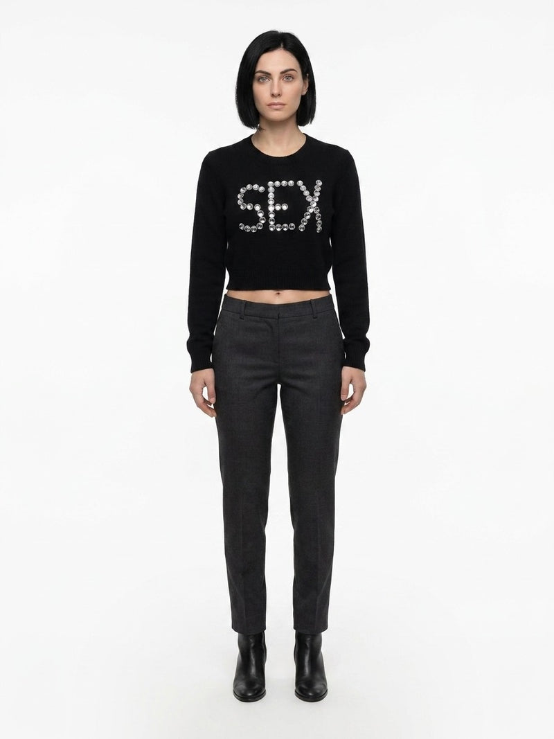 Dolce & Gabbana Black Cashmere Sweatshirt
