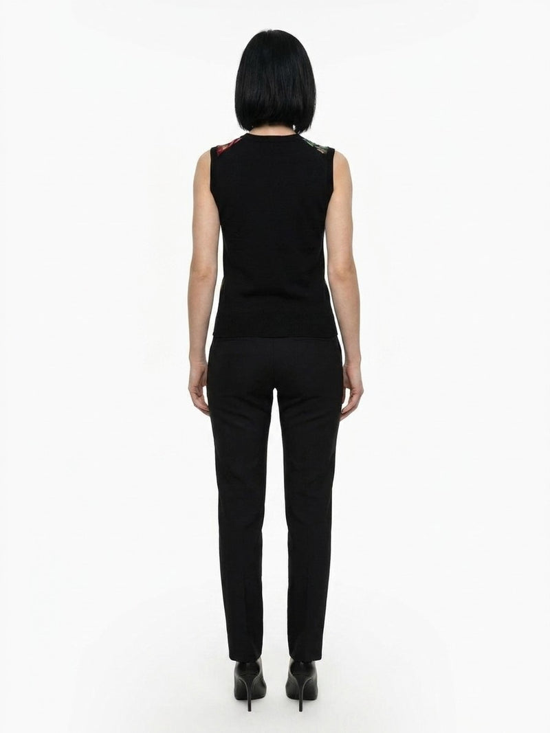 Dolce & Gabbana Brown Silk Tank Tops