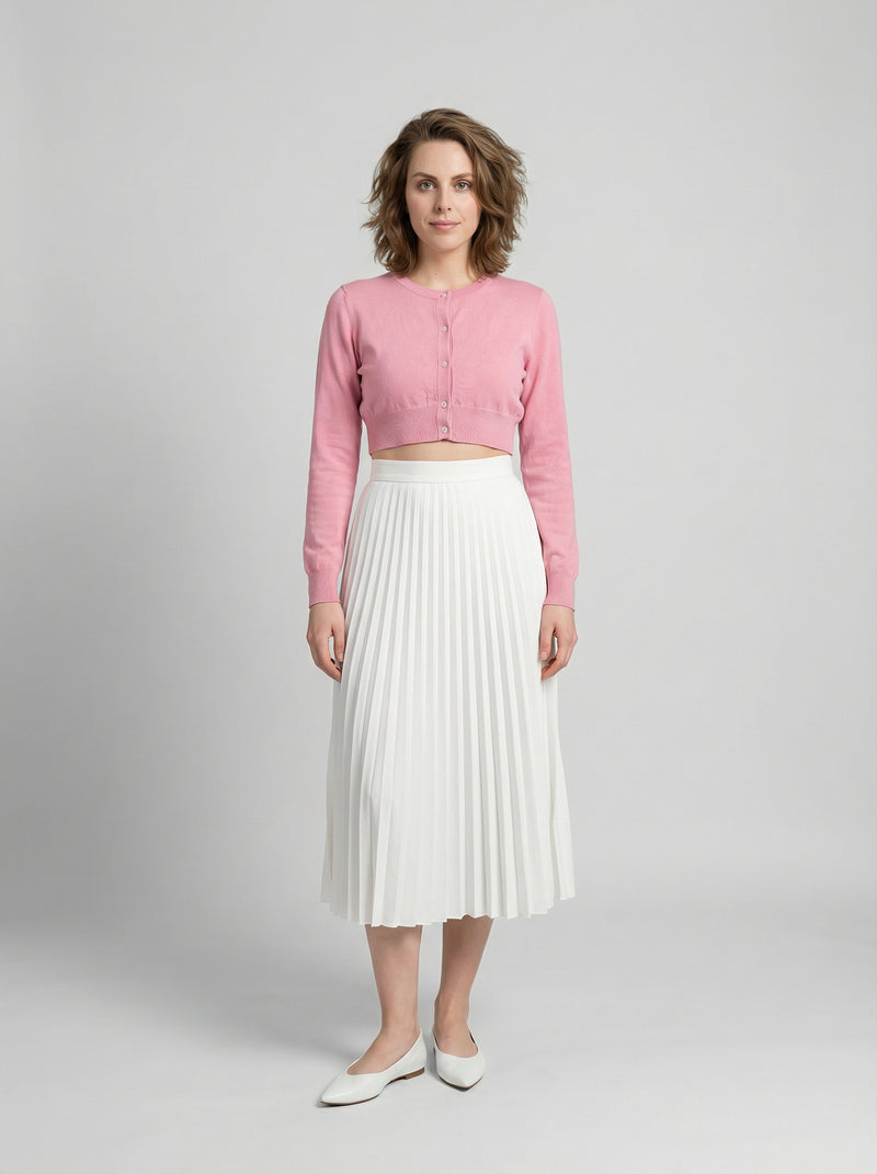 Dolce & Gabbana Pink Silk Cardigan