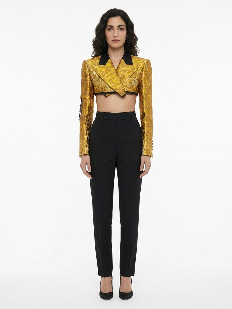 Dolce & Gabbana Yellow Elastane Jacket