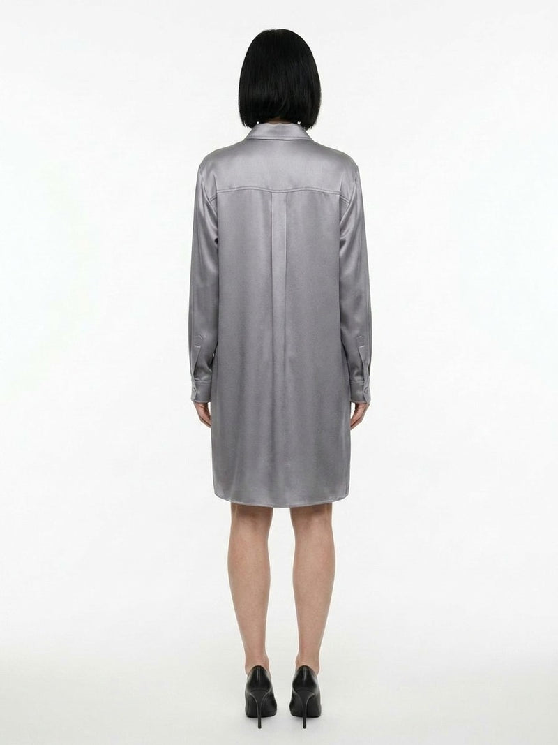 Dolce & Gabbana Gray Silk Shirt