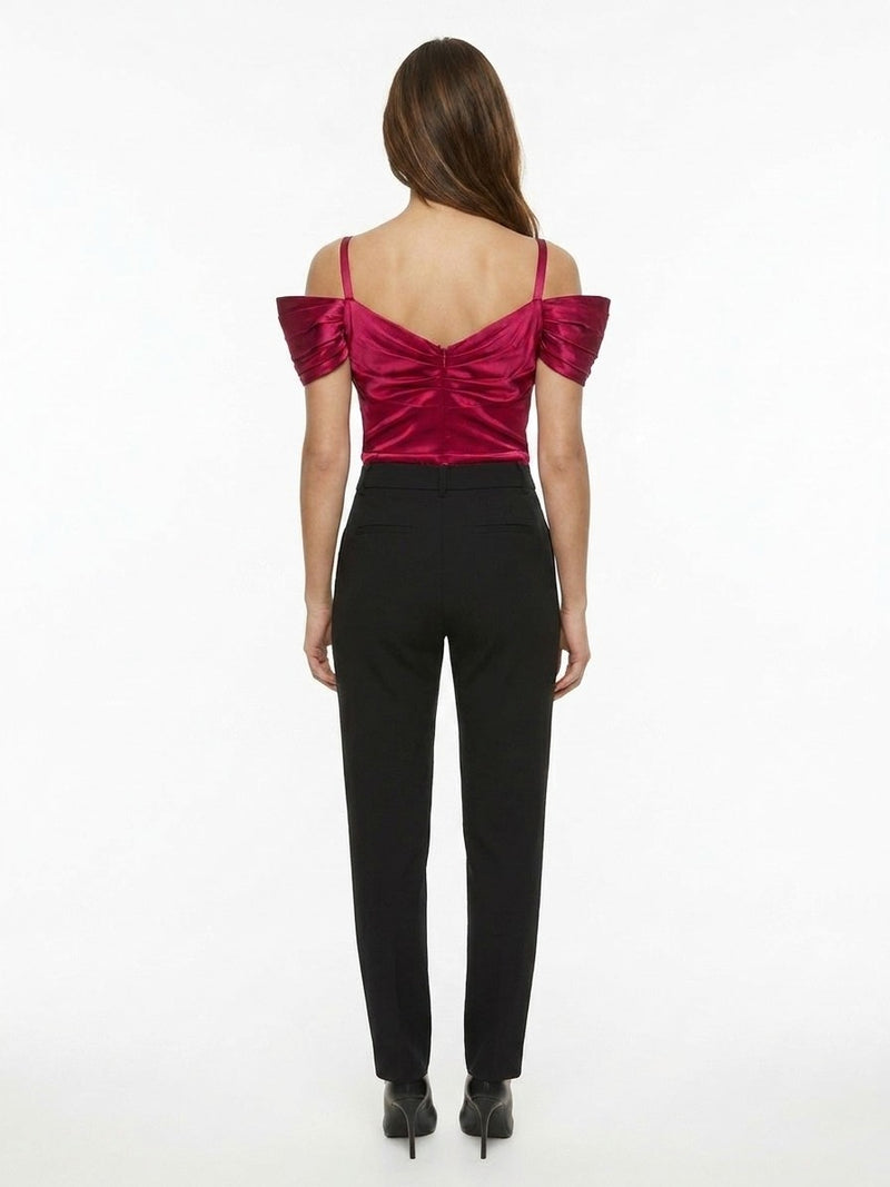 Dolce & Gabbana Pink Silk Sleeveles T-Shirt