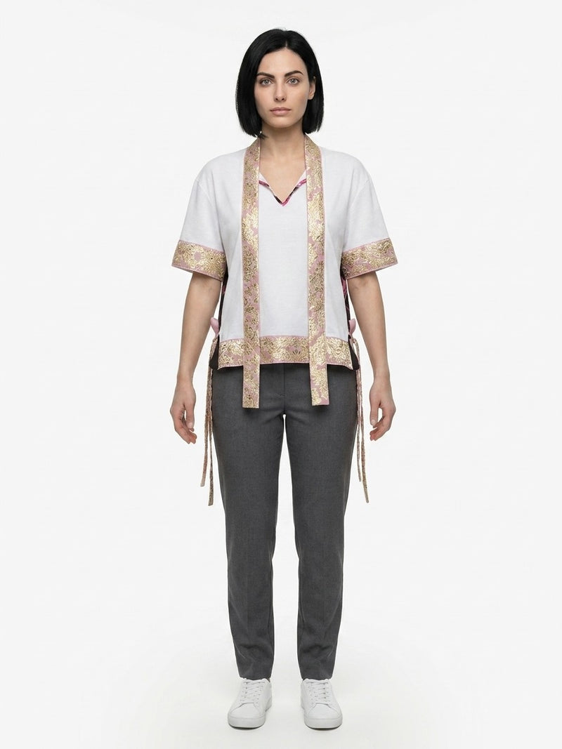 Dolce & Gabbana White Elastane T-Shirt