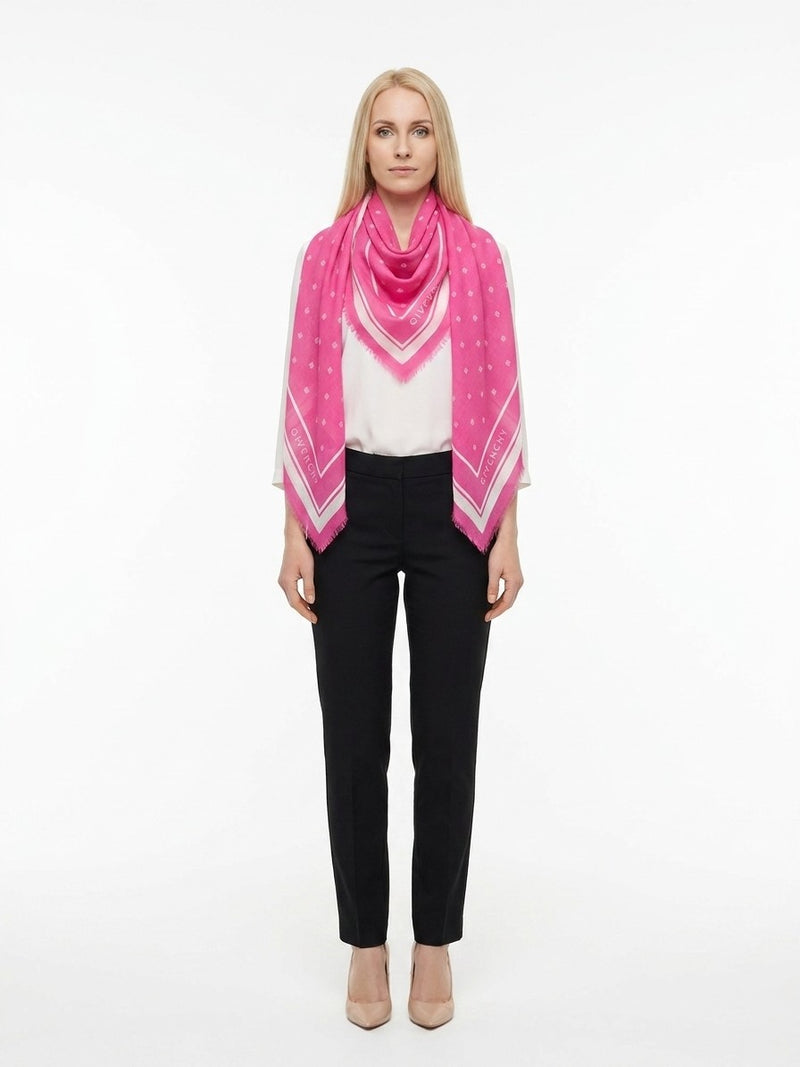 Givenchy Pink Cashmere Scarf