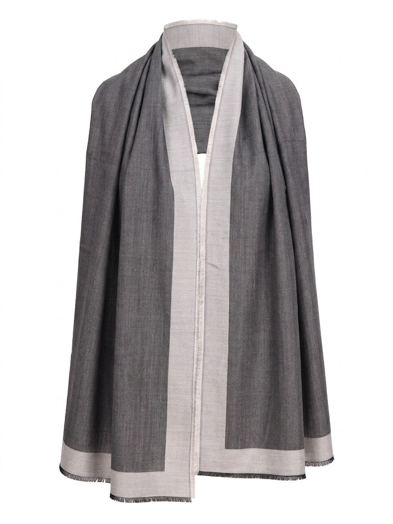 Givenchy Gray Silk Scarf